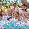 12Pcs Little Mermaid Party Decorations, Mermaid Birthday Honeycomb Decor Table Centerpieces Under the Sea Party Decorations, Ocean Themed Party Decors for Baby Shower Children Birthday Party Supplies
