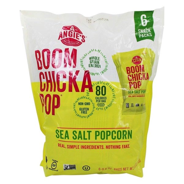 Angie'S Boom Chicka Pop Sea Salt Popcorn Bags (Case Of 4)