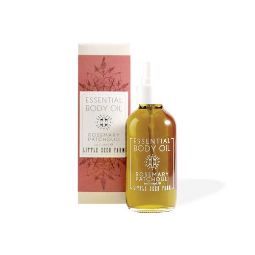 Little Seed Farm Essential Body Oil, Rosemary Patchouli, 4.0 Ounce