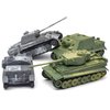 Kvvdi 4 Sets Upgrade 3D Puzzles Plastic Model Toy Tank Kit for Adults, Military Tiger Tank Model, Premium Scale Model Tanks Kits Collection