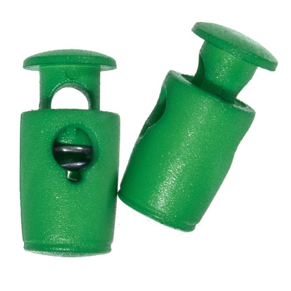 Micro Single Barrel Cord Locks – Best for Mini, Micro, Nano Paracord Projects (Green, 5 Pack)