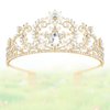CIEHER Gold Crowns for Women Girls Gold Crown Princess Crown Tiaras for Women Girls Gold Tiara Wedding Prom Quinceanera Birthday Crown Gifts Hair Accessories for Women Girls
