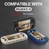 Silicone Case Compatible with Anbernic RG40XX H, Anti-Scratch, Washable, Shockproof Protective Cover for RG40XX H Handheld Game Console with Lanyard - White