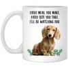 Lovesout Funny Dachshund Cream Gifts For Women Mother's Day 2025 Every Meal You Make Every Bite You Take Coffee Mug Ceramic Cup White 11oz