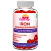 Iron Gummies Plus Multivitamin with Iron: Vitamin C, Zinc, B Complex, and Biotin. Iron Gummies for Women, Iron for Kids and Men. Anemia Supplement for Fatigue, Prenatal Pregnancy- Vegan, Kosher- 60 Ct