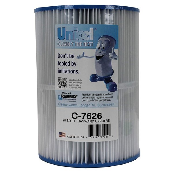 Unicel C-7626 25 Square Foot Media Replacement Pool Hot Tub Spa Filter Cartridge with 111 Pleats