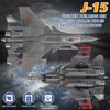 Oichy Military J-15 Eagle Fighter Jet Building Blocks Set 272 PCS, Air Force Building Kit Military Toys Gifts for Kid and Adult