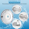 1 Pack Metal Tub Spout Cover Ring, Chrome Bathroom Faucet Remodeling Wall Plate with 1 Pcs Foam Gasket, 1-1/2 Inch ID and 3-5/8 Inch OD