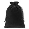 Lucky Monet 25/50/100PCS Velvet Drawstring Bags Jewelry Pouches for Christmas Birthday Party Wedding Favors Gift Candy Headphones Art and DIY Craft (25Pcs, Black, 2.8” x 3.5”)