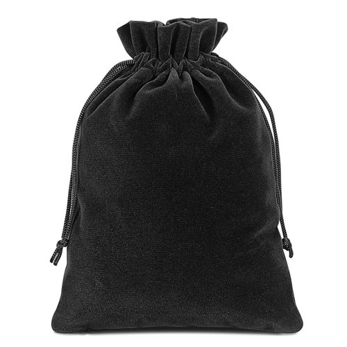 Lucky Monet 25/50/100PCS Velvet Drawstring Bags Jewelry Pouches for Christmas Birthday Party Wedding Favors Gift Candy Headphones Art and DIY Craft (25Pcs, Black, 2.8” x 3.5”)