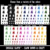 Standing Stoic Chimpanzee Ape Monkey Temporary Tattoo Water Resistant Fake Body Art Set Collection - Black (One Sheet)