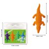 Eraser Buddiez - Alligator from Deluxebase. Cute Rubber Stationery Set in Reusable Bag. Novelty Office Desk Accessories, School Supplies and Party Favors.
