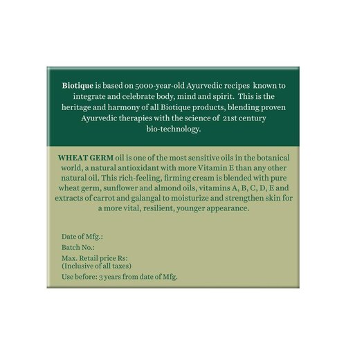 Biotique Firming Face & Body Cream - Bio Wheat Germ (55gm)