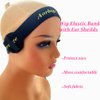 2 Pcs HD Wig Cap and 2Pcs Adjustable Elastic Bands with Ear Sheilds for Lace Frontal Melt Edge Wrap to Lay Edges Lace Melting Band for Wigs Edge Size: 60X3.5cm 2 Pcs HD Wig Cap