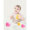 16PCS Pink Rubber Duck Kids Bath Duck Toys for Toddlers Boys Girls,Squeak and Float Rubber Ducks in Bulk Baby Shower Duck Decorations Party Favors (2.2’’)