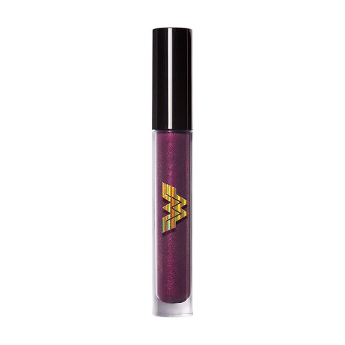REVLON x WW84 Wonder Woman Warrior Glitter Lipcolor, Transforming Matte to Shimmer Full Coverage Liquid Lipstick in Purple, 002 Gear Up, 0.12 fl oz (7257248002)