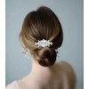 Wedding Hair Side Comb Art Deco Accessory for Women Prom Women's Silver Rhinestone Crystal Vine Bridal Comb, Brides Hair Comb