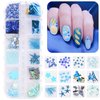 3 Boxes 3D Mixed Ocean Theme Nail Art Rhinestones Accessories Summer Beach Shell Starfish Conch Sea Series Sequin Nail Art Charms with Tweezers for DIY Nail Art Designs Manicure Decoration