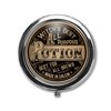 GYUTAE PARK Vintage Potion Label Pill Box Case Pillbox Holder Trinket Stash Box Arsenic Vintage Style Medicine Vitamin Pill Organizer Case
