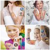 Y 10 Sheet Space Planet Temporary Tattoo Stickers Children Makeup Festival Carnival Birthday Party Fake Body Tattoos for Astronaut Outer Space Theme Face Tattoos Body Tattoos