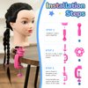 Neverland Beauty Mannequin Head with Hair, 20 Inch Cosmetology Manikin Practice Braiding Doll Head for Hair Styling, Training Head for Braiding Hairdressing for Kids #1B