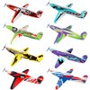 JOYGOGO 32 Pack Glider Planes,8" Long Flying Glider Plane,8 Different Designs,Easy Assembly,Durable Quality-Kids Party Favors for Valentines Airplanes,Birthday Party, Carnival Prizes