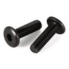 1/4-20 x 3/4" Flat Head Socket Head Screw Furniture Bolts Countersunk Connector Screws, Stainless Steel 18-8 (304), Black Oxide, Fully Threaded, 25 PCS