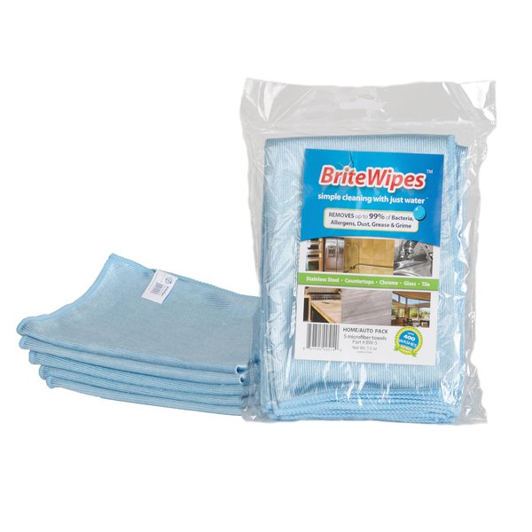 Brite & Clean Britewipes Premium Microfiber Towels (5 Pack)