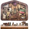 Nativity Puzzle, Wooden Jesus Puzzle Statue, Wood Burned Design, Sculpture Decor for Kids Ages 3-5 and Adults, Home Educational Wooden Puzzles Birthday Gifts (7.9 x 5.9 in)