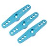3Pack ShareGoo Aluminum Alloy 25T Servo Horn Double Arm Steering Arms Compatible with Futaba Savox Power HD HSP MG995 Servos Motor 1/8 1/10 RC Car Buggies (Blue)