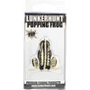 Lunkerhunt Frog Fishing Lure for Bass Fishing | Popping Frog 0.5 oz | Topwater Fishing Bait with Weedless Hooks, Hollow Body (Bark)
