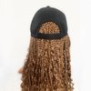 GUOJIAN Goddess Box Braids Braiding Hair Baseball Cap Hat Wig Bohemian Curly Ends Box Braids Hat with Braided Box Braids Hair Extensions for Black White Women Synthetic Braids Hat Wig(16inch, M30/27)