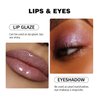 Easilydays Clear Shimmer Lip Gloss for Women, Long Lasting High Shine Shimmer Liquid Lipstick, Flash Pearl Colored Lip Oil Polarized Lip Stain, Shimmery Finish Waterproof Lip Glaze for Women, 02