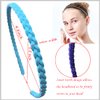 Springtime 12pcs Colorful Thin Headbands for Women 6mm Light Pigtail Skinny Hairbands for Girls Hard Teeth Headbands For Kids Teens