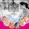 KFE Hardware UV Gel Nail Lamp,150W UV Dryer LED Light for Polish-4 Timers Professional Art Accessories, Curing Gel Toe Nails, White (Pink)