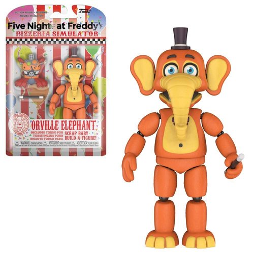 Funko Action Figure: Five Nights at Freddy's (FNAF) Pizza Sim: Orville Elephant - FNAF Pizza Simulator - Collectible - Gift Idea - Official Merchandise - for Boys, Girls, Kids & Adults
