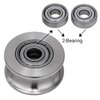 SHINICO Cable Pulley Wheel Stainless Steel, Bearing Inside, Rope Pulley for Pulley System, Gym Equipment, Clothesline, 2 Pack