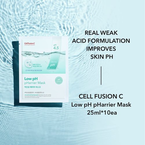 Cell Fusion C Low pH pHarrier Mask*10sheets | Intensive weak acid care for all skin types, Korean Face Mask