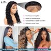 LDJOY Water Wave Lace Front Wigs Human Hair 13x4 Lace Frontal Curly Wigs for Black Women 180% Density HD Lace Front Wigs Human Hair Pre Plucked with Baby Hair Natural Hairline 18 Inch
