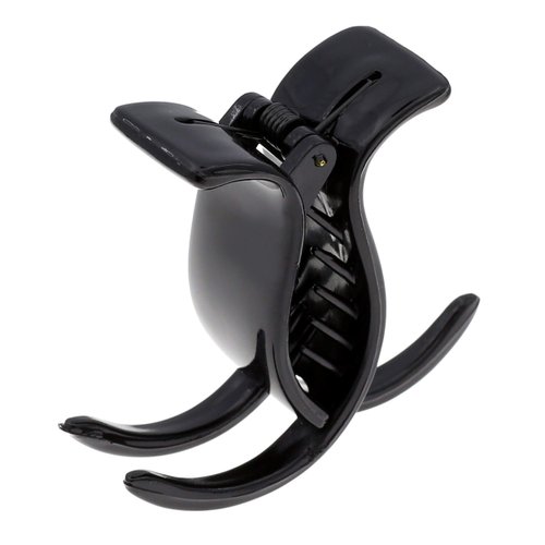 Camila Paris NV07 French Hair Clip for Women, Black 3 Teeth Ponytail Holder, Girls Hair Claw Clips Jaw Fashion Durable Styling Hair Accessories for Women, Strong Hold No Slip Grip, Made in France