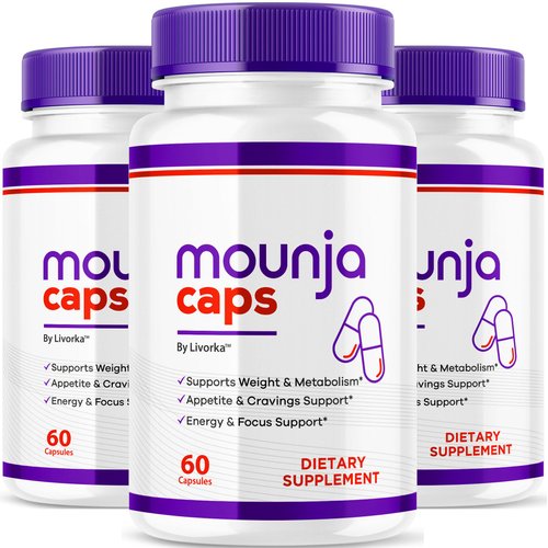 (3 Pack) Mounja Caps - Official Mounja Caps Pills Supplement Premium Formula, Original Mounjacaps Capsules Natural Support For Overall Health & Wellness, Mounja Caps Pills, 180 Capsules For 3 Months