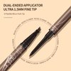 Music Flower eyebrow pencil,Dual-Ended Microfilling Eyebrow Pen, Liquid Eyebrow Pen with 4 Micro Brush-Tip Applicator & Brow Defining Eyebrow Pencil with Precision Tip (Brown)