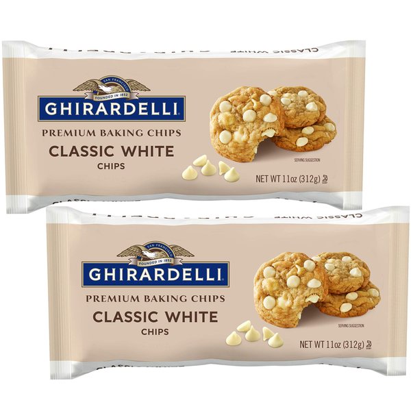 Ghirardelli Classic White Chocolate Chip, 11 oz, 2 pk