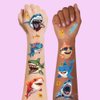 101+ Shark Temporary Tattoos – Waterproof Fake Tattoos for Kids, Girls, Boys, Teens & Adults – Ideal for Birthday Parties & Decorations