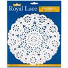 Royal Consumer Medallion Lace Round Paper Doilies, 8-Inch, Pack of 20 (B23004), white