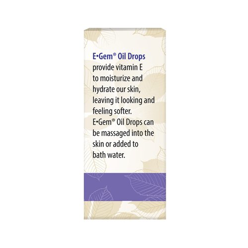 Carlson - E-Gem Oil Drops, 5000 IU Vitamin E, Moisturizes & Nourishes Skin, Skin & Bath Oil, 0.5 Fl Oz (Pack of 1)