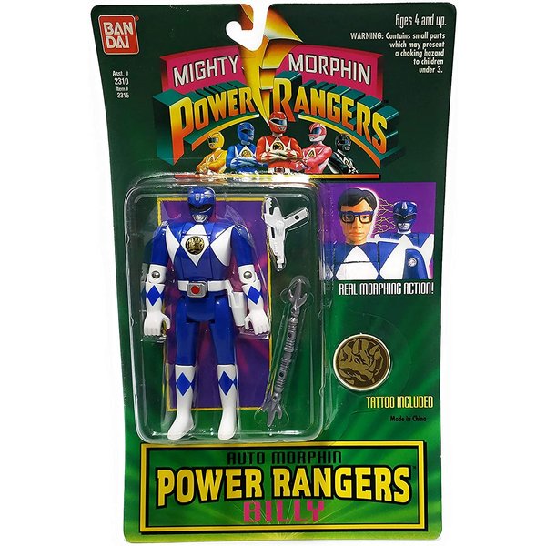 Power Rangers Auto Mighty Morphin Billy Action Figure