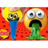 JA-RU Squishy Barf Balls (1 Ball Assorted) Smiley Face Vomit Slime. Stress Relief Squeeze Fidget Toys for Kids. Silly Funny Puking Toy Prank Items Party Favors Easter Egg Fillers. 5299-1