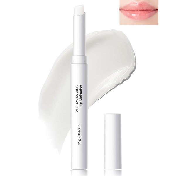 Lip Primer-1Pcs Hydrating Clear Lip Balm, Colorless Lip Tint Moisturizer for Dry & Chapped Lips, Smooth Lightweight Lip Base, Lipstick Primer & Daily Lip Care Product, Thanksgiving Gift for Women Man