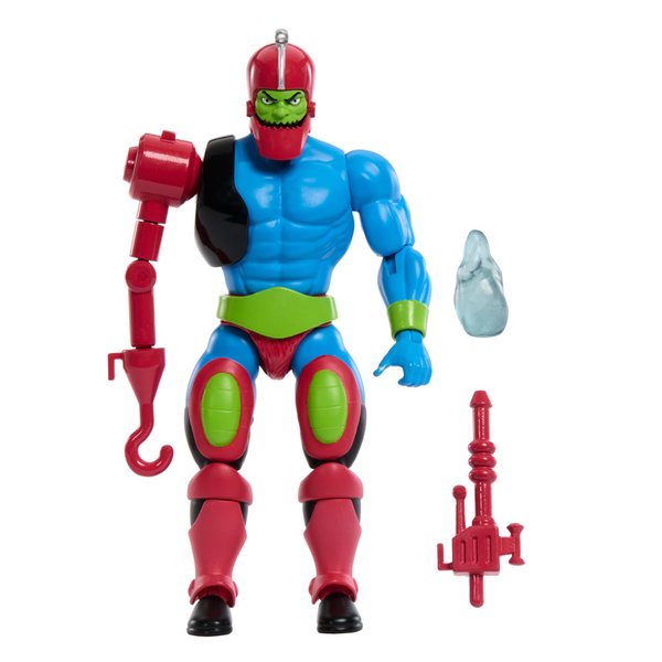 Mattel Masters of the Universe Origins Cartoon Collection Action Figure & Accessories Set, Trap Jaw 5.5-inch Collectible Toy with Mini-Comic